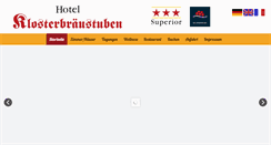 Desktop Screenshot of klosterbraeustuben.de