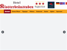 Tablet Screenshot of klosterbraeustuben.de